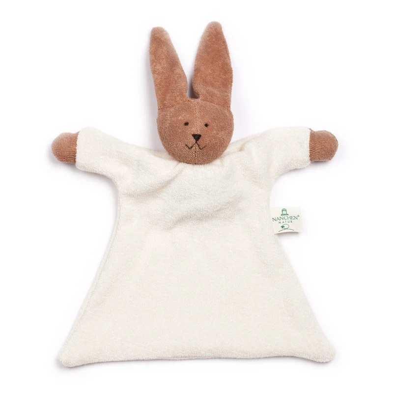 Doudou Plat Nanchen® Natur Lapin Coton Bio Eponge (Kba) Chocolat Ecru 23cm - Doudou Bio 1 Doudou Plat Nanchen® Natur Lapin Coton Bio Eponge (Kba) Chocolat Ecru 23cm - Doudou Bio