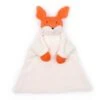 Doudou Plat Nanchen® Natur Renard Coton Bio Eponge (Kba) Orange Ecru 23cm- Jouets Bio