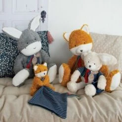 Doudou Plat & Pantin Renard Peluche15 Cm Maïlou Tradition® Coton Bio - Doudou Bio Fait En France -Doudou Bio Promos Boutique doudou plat pantin avec peluche coton bio15 cm renard mailou tradition doudou bio fait en france 4