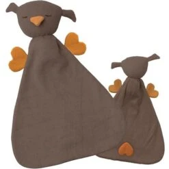 Doudou Plat Peppa® Coton Bio Hibou Hugo Chocolat Mandarine - Doudou Bio Equitable -Doudou Bio Promos Boutique doudou plat peppa coton bio hibou 2