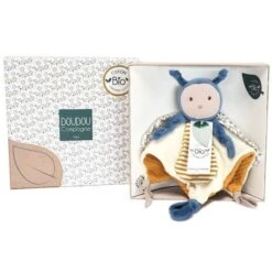 Doudou Plat Pollen L'abeille 25cm Coton Bio Doudou Et Compagnie® - Doudou Bio Français -Doudou Bio Promos Boutique doudou plat pollen l abeille 25cm coton bio doudou et compagnie doudou bio francais 3