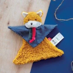 Doudou Plat Renard 22 Cm Maïlou Tradition® Coton Bio - Doudou Bio Fait En France -Doudou Bio Promos Boutique doudou plat renard 22 cm mailou tradition coton bio doudou bio fait en france 3