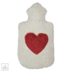 Efie Bouillotte Noyaux Cerises Broderie Coeur 32 Cm - Bouillotte Efie Vegan