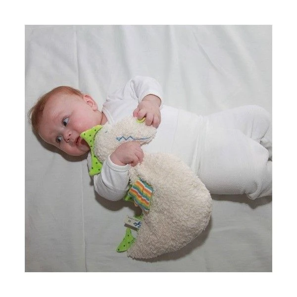 Doudou Plat Dragon Coloré 35 Cm Efie- Doudou Bio Naturel 2 Doudou Plat Dragon Coloré 35 Cm Efie- Doudou Bio Naturel – Image 2