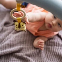 Hochet Clip Coton Et Anneau De Dentition Pour Poussette Tigre APunt Barcelona® - Hochets Bébé -Doudou Bio Promos Boutique hochet clip coton et anneau de dentition pour poussette tigre apunt barcelona hochets bebe 2