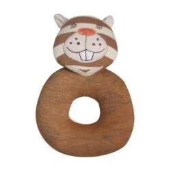 Hochet Coton BioOrganic Farm Buddies™ Castor 'Biber'- Jouets Bio Apple Park™