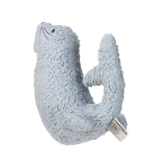 LÄSSIG Hochet Peluche Avec Grelot Phoque Lässig® 16cm Coton Bio Lässig® - Hochets Bio 2 LÄSSIG Hochet Peluche Avec Grelot Phoque Lässig® 16cm Coton Bio Lässig® - Hochets Bio – Image 2