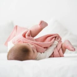 Lange Rose Coton Bio APunt Barcelona®- Lange Coton Bio -Doudou Bio Promos Boutique lange rose coton bio apunt barcelona lange coton bio 2