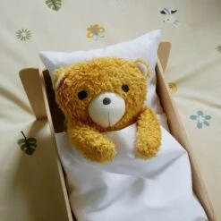 Ours En Peluche Bimle Moutarde 22cm Coton Bio Franck & Fischer® - Peluche Coton Bio -Doudou Bio Promos Boutique ours en peluche bimle moutarde coton bio franck fischer peluche 2