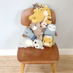 Ours En Peluche Bimle Moutarde 22cm Coton Bio Franck & Fischer® - Peluche Coton Bio -Doudou Bio Promos Boutique ours en peluche bimle moutarde coton bio franck fischer peluche 4