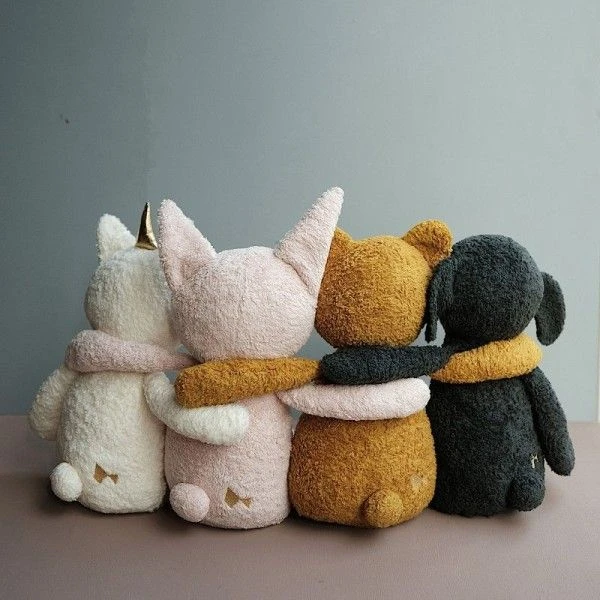 Peluche Big Buddy Bunny Rose Fabelab® 54cm Coton Bio GOTS -Ours Peluche Bio Tissu 5 Peluche Big Buddy Bunny Rose Fabelab® 54cm Coton Bio GOTS -Ours Peluche Bio Tissu – Image 5