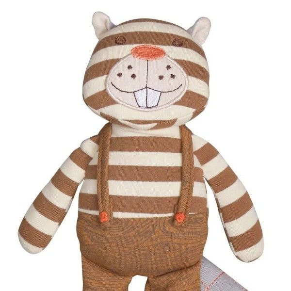 Peluche Bio Organic Farm Buddies™ Castor Biber Coton Bio - PelucheBio 2 Peluche Bio Organic Farm Buddies™ Castor Biber Coton Bio - PelucheBio – Image 2