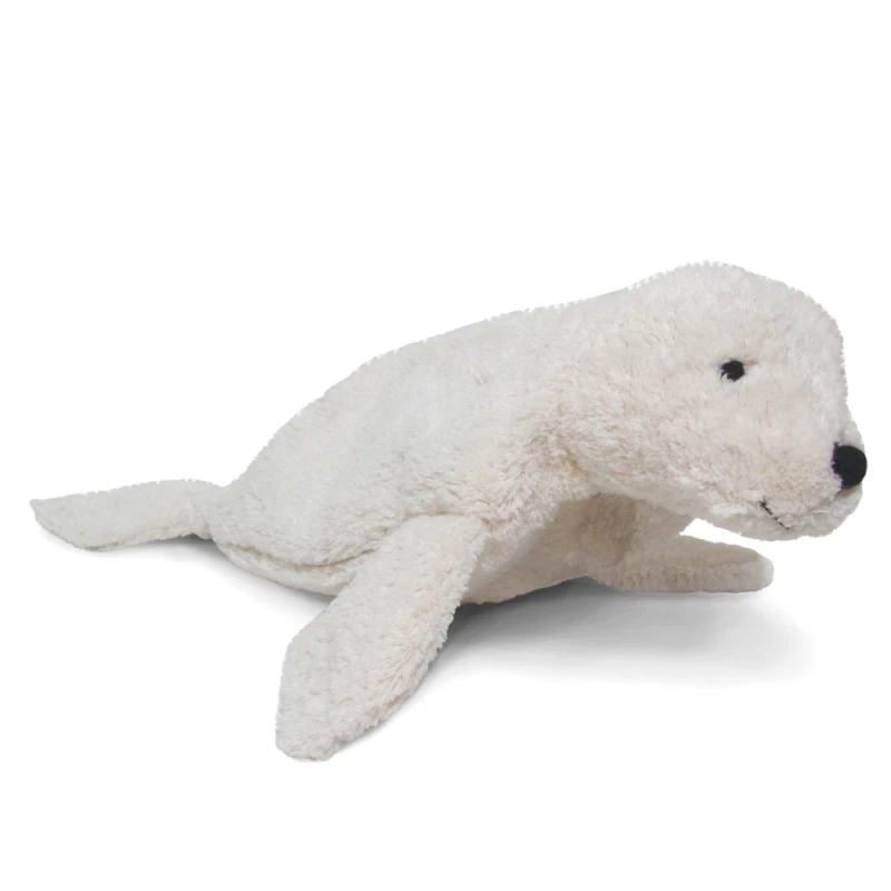 Peluche Bouillote Sèche Bébé Phoque Blanc Coton Bio 40 Cm Senger® - Bouillotte Bio Naturel Senger 1 Peluche Bouillote Sèche Bébé Phoque Blanc Coton Bio 40 Cm Senger® - Bouillotte Bio Naturel Senger