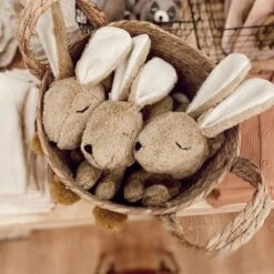 Peluche Bouillotte Lapin Endormi Beige Coton Bio 30 Cm Senger® - Peluches Naturel Senger -Doudou Bio Promos Boutique peluche bouillotte lapin endormi beige coton bio 30 cm senger peluches naturel senger 3