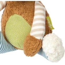 Peluche Coton Bio Sigikid® Ours Brun Patchwork Green 29 Cm - Doudou Peluche Bio -Doudou Bio Promos Boutique peluche coton bio sigikid ours brun patchwork green doudou peluche bio 2