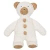Peluche Grand Ours Blanc TeddyCoton Bio 30 Cm Efie® - Ours Bio