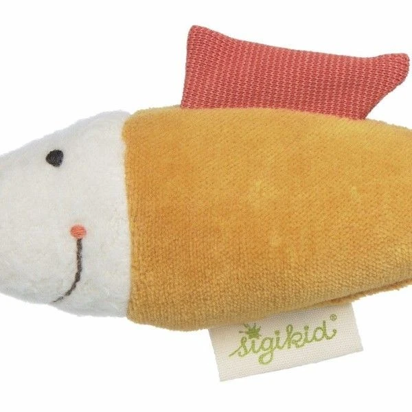 Peluche Hochet Sigikid® Poisson Green 15 Cm - Peluche Bio 2 Peluche Hochet Sigikid® Poisson Green 15 Cm - Peluche Bio – Image 2