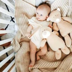 Peluche Lapin Bio 'Bunny'Wooly Organic® Coton Bio Beige 30 Cm - Peluche Bio GOTS -Doudou Bio Promos Boutique peluche lapin bio bunny wooly organic coton bio beige 30 cm peluche bio gots 2