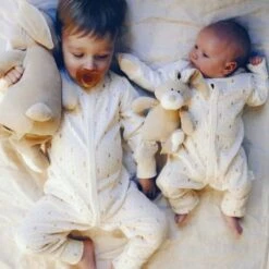 Peluche Lapin Bio 'Bunny'Wooly Organic® Coton Bio Beige 30 Cm - Peluche Bio GOTS -Doudou Bio Promos Boutique peluche lapin bio bunny wooly organic coton bio beige 30 cm peluche bio gots 3