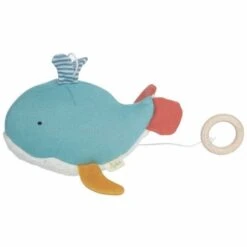 Peluche Musicale Bio Sigikid® Baleine Green 20 Cm - Peluche Musicale Coton Bio
