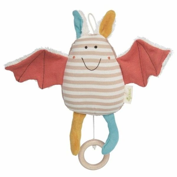 Peluche Musicale Bio Sigikid® Chauve-souris Green 18 Cm - Peluche Musicale Coton Bio 1 Peluche Musicale Bio Sigikid® Chauve-souris Green 18 Cm - Peluche Musicale Coton Bio