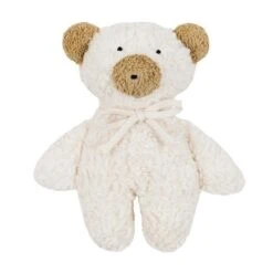 Peluche Petit Ours Blanc Teddy Coton Bio 20 Cm Efie® - Jouets Bio GOTS