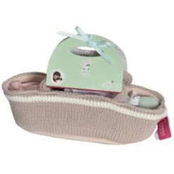 Poupée Bébé En Tissus Carry 25cm Set Couffin Tricoté Bonikka - Poupons -Doudou Bio Promos Boutique poupee bebe en tissus carry 25cm set couffin tricote bonikka poupons 2