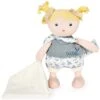 Poupée De Chiffon Joliflores Bleuette Et Son Doudou 22cm Coton Bio Jolijou® - Poupée Bio