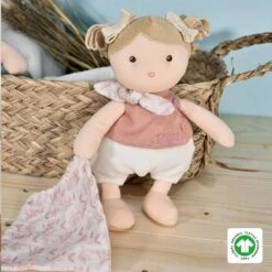 Poupée De Chiffon Joliflores Camélia Et Son Doudou 22cm Coton Bio Jolijou® - Poupée Bio -Doudou Bio Promos Boutique poupee de chiffon joliflores camelia et son doudou coton bio jolijou poupee bio 2