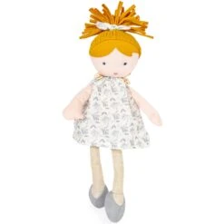 Poupée De Chiffon Joliflores Flore Bleuette 30cm Coton Bio Jolijou® - Poupée Bio