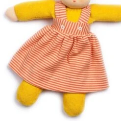 Poupée De Chiffon Nanchen® Natur Poupon Waldorf 36cm Coton Bio (Kba) Jaune Robe Orangé - Poupée Bio -Doudou Bio Promos Boutique poupee de chiffon nanchen natur poupon waldorf coton bio kba jaune robe orange poupee bio 2