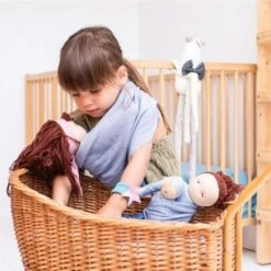 Poupée En Tissu Coton Bio Mia Hoppa® - Poupée De Chiffon -Doudou Bio Promos Boutique poupee en tissu coton bio mia hoppa poupee de chiffon 2