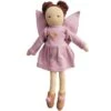 Poupée Fée Ailée Rose Tissu Coton Bio Camille Hoppa® - Poupée Chiffon