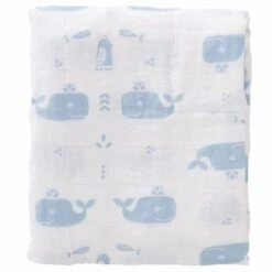 Set De Deux Langes 70cm Coton Bio Baleine Fresk® -Lange Coton Bio -Doudou Bio Promos Boutique set de deux langes 70cm coton bio baleine fresk lange coton bio 2