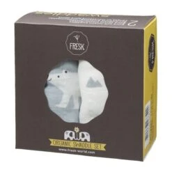Set De Deux Langes 70cm Coton Bio Ours Polaire Fresk® -Lange Coton Bio