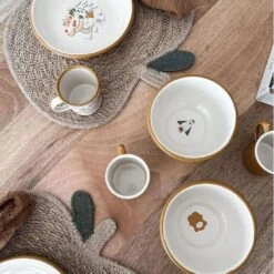 Set Vaisselle Enfant Acier Émaillé 3 Pièces Univers De Planètes Fabelab® - Vaisselle Enfant Métal -Doudou Bio Promos Boutique set vaisselle enfant acier emaille 3 pieces univers de planetes fabelab vaisselle enfant metal 2