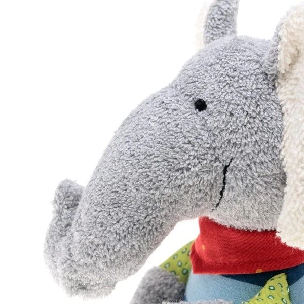 Doudou Peluche Musicale Elephant Coton Lolo Lombardo22cm Sigikid® - Doudou écologiques 3 Doudou Peluche Musicale Elephant Coton Lolo Lombardo22cm Sigikid® - Doudou écologiques – Image 3