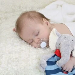 Sigikid® Doudou Plat Carré Elephant Coton Lolo Lombardo27cm - Doudou écologiques -Doudou Bio Promos Boutique sigikid doudou plat carre elephant coton lolo lombardo 27cm doudou ecologiques 2