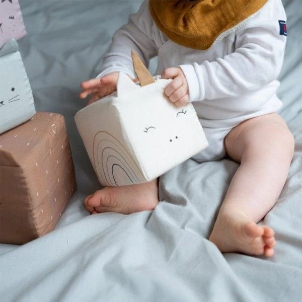 Cubes D'activité En Tissus Doux Animaux Fabelab® Coton Bio GOTS-Jouet Bio Scandinave 4 Cubes D'activité En Tissus Doux Animaux Fabelab® Coton Bio GOTS-Jouet Bio Scandinave – Image 4