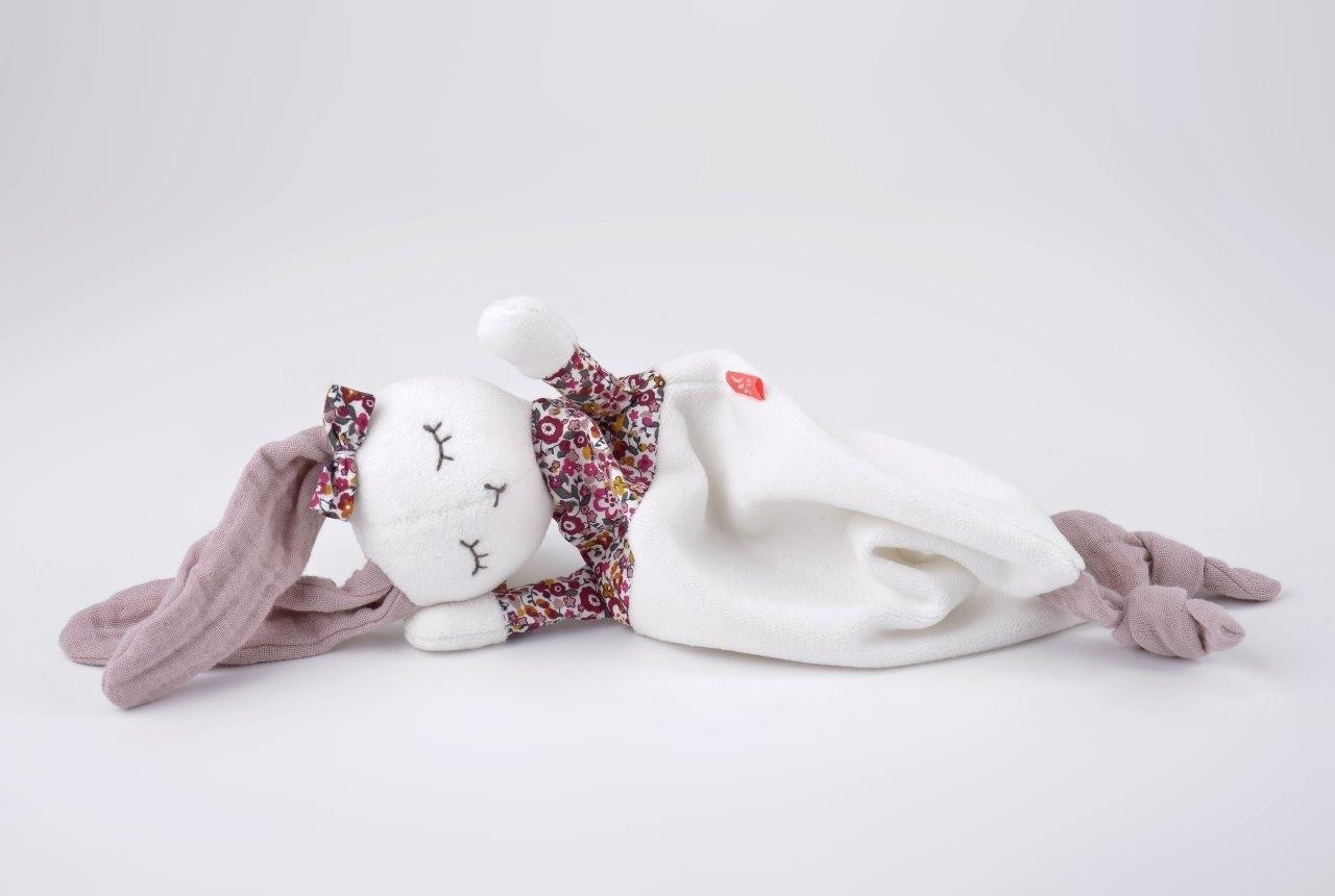 Doudou Bio Promos Boutique -Doudou Bio Promos Boutique Doudou plat lapin fille Kikadu 3